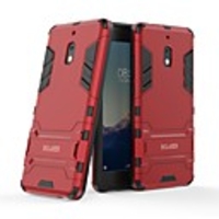Case For Nokia Nokia 2.1 Shockproof / with Stand Back Cover Solid Colored Hard PC