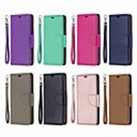 Case For Nokia Nokia 5.1 / Nokia 4.2 / Nokia 3.1 Wallet / Card Holder / with Stand Full Body Cases Solid Colored Hard PU Leather