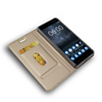 Case For Nokia Nokia 7 / Nokia 7 Plus / Nokia 7.1 Card Holder / Magnetic / Auto Sleep / Wake Up Full Body Cases Solid Colored PU Leather / TPU