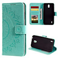 Case For Nokia Nokia 7 Plus / Nokia 1 / Nokia 1.3 Card Holder / Flip / Pattern Full Body Cases Flower PU Leather / TPU