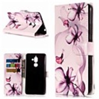 Case For Nokia Nokia 7 Plus / Nokia 6 2018 / Nokia 1 Wallet / Card Holder / with Stand Full Body Cases Flower Hard PU Leather