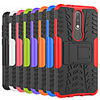 Case For Nokia Nokia 8 / Nokia 6 / Nokia 6 2018 Shockproof / with Stand Back Cover Tile / Armor Hard PC