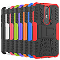 Case For Nokia Nokia 8 / Nokia 6 / Nokia 6 2018 Shockproof / with Stand Back Cover Tile / Armor Hard PC