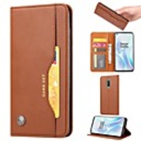 Case For OnePlus 8 Pro Wallet Card Holder with Stand Full Body Cases Solid Colored PU Leather OnePlus 7T 6 Pro 7 Pro 8