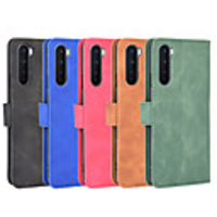 Case For OnePlus 8T/OnePlus 8/ OnePlus 7 Pro/ OnePlus 7T Pro/ Oneplus 7 Pro/ OnePlus 6T/OnePlus 6/OnePlus 5T /OnePlus Nord Card Holder / Shockproof / Flip Full Body Cases Solid Colored PU Leather
