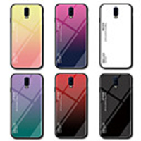 Case For OnePlus OnePlus 6 / One Plus 6T / One Plus 5 Mirror Back Cover Color Gradient Hard Tempered Glass