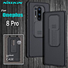 Case For OnePlus OnePlus 8 / OnePlus 8 Pro Shockproof Back Cover Lines / Waves / Solid Colored TPU / PC