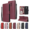 Case For OPPO F11 Pro oppo F7 OPPO A91 A9 A5 F11 F11 Peo Reno 3 3 PRO 2 2Z X 50 C3 Card Holder Flip Magnetic Full Body Cases Solid Colored PU Leather