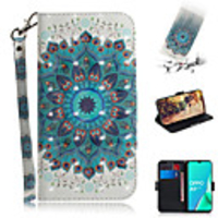 Case For OPPO OPPO A11x / oppo A9 2020 / OPPO A11 Shockproof Full Body Cases Cartoon / Flower PU Leather / TPU