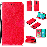 Case For OPPO oppo A9 2020 / OPPO A5 2020 / Oppo A72 / A52 / A92 Card Holder / Flip / Magnetic Full Body Cases Solid Colored / Flower PU Leather