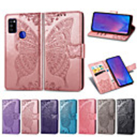 Case For OPPO realme 5 / realme 6 Pro / Oppo Realme 6 / Realme 6S Card Holder / Shockproof / Flip Full Body Cases Butterfly PU Leather