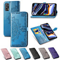 Case For OPPO realme 5 / realme 6 Pro / Oppo Realme 6 / Realme 6S Card Holder / Shockproof / Flip Full Body Cases Flower PU Leather