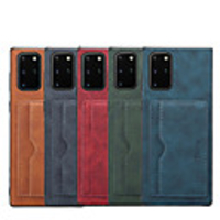 Case for Samgung Galaxy S10 S10plus S10 5G Note 20 Note 20ultra Wallet Shockproof Back Cover Solid Colored PU Leather