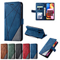 Case For Samsung A20s Galaxy A20s A70S Galaxy Note 8 Galaxy Note 8 S20 PlusS20 Ultra Shockproof Flip Full Body Cases Lines assorted colors PU Leather