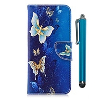 Case For Samsung A3(2017) / A5(2017) / A8 2018 Wallet / Card Holder / with Stand Full Body Cases Butterfly Hard PU Leather / TPU miniinthebox