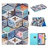 Case For Samsung Galaxy Tab A 10.1 2019 T510 T515 Tab A 8.0 2019 T290 295 Tab S6 Lite SM-P610 615 Wallet Card Holder with Stand Full Body Cases Marble PU Leather