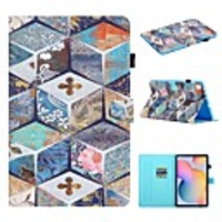 Case For Samsung Galaxy Tab A 10.1 2019 T510 T515 Tab A 8.0 2019 T290 295 Tab S6 Lite SM-P610 615 Wallet Card Holder with Stand Full Body Cases Marble PU Leather
