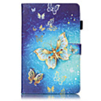 Case For Samsung Galaxy / Tab S2 8.0 / Tab S2 9.7 Tab 4 7.0 / Tab E 9.6 / Tab E 8.0 Wallet / Card Holder / with Stand Full Body Cases Butterfly Hard PU Leather