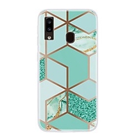 Case For Samsung Galaxy A10/A30/ Galaxy A50 Ultra-thin / Pattern Back Cover Geometric Pattern / Marble TPU For Galaxy A20/A20S/A30S/A40/A20E/A50S/A70/