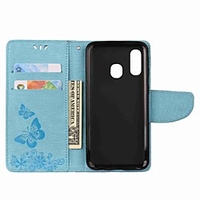 Case For Samsung Galaxy A20e / A7(2018) Embossed / Magnetic / Flip Full Body Cases Butterfly / Solid Colored Hard PU Leather for Galaxy A9(2018)/A30/A50/A40/A70/A6 2018/A8 Plus 2018/A3 2017/A5 2017