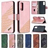 Case For Samsung Galaxy A21S Galax S20 Ultra Galaxy S20 Wallet Card Holder with Stand Full Body Cases Colorblock Crocodile Pattern PU Leather TPU for Samsung Galax A41 Note 20 Ultra A51 A71 A31