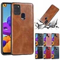 Case For Samsung Galaxy A21S Ultra thin Back Cover Solid Colored PU Leather Galaxy A01 A11 M31 M11 A21 A31 A41 A70E A51 A71 M51