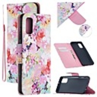 Case For Samsung Galaxy A21S Wallet Card Holder with Stand Full Body Cases Flower PU Leather Galaxy Note 20 Ultra S20 Plus A01 A11 M11 A21 A31 A41 A51 A71 5G Note 10 M31S