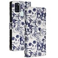 Case For Samsung Galaxy A21S Wallet Card Holder with Stand Full Body Cases Skull PU Leather Galaxy S20 Ultra Note 10 Plus A20S A41 A01 A51 A71 A20E S10E