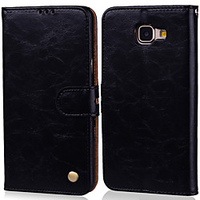 Case For Samsung Galaxy A3(2016) Card Holder / Flip Full Body Cases Solid Colored Hard PU Leather for A3(2016)