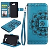 Case For Samsung Galaxy A3(2017) / A5(2017) / A7(2017) Wallet / Card Holder / Flip Full Body Cases Flower Hard PU Leather