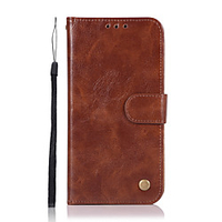 Case For Samsung Galaxy A3(2017) / A5(2017) / A7(2017) Wallet / Card Holder / with Stand Full Body Cases Solid Colored Hard PU Leather miniinthebox
