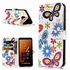 Case For Samsung Galaxy A3(2017) / A5(2017) / A8 2018 Wallet / Card Holder / with Stand Full Body Cases Butterfly Hard PU Leather
