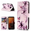Case For Samsung Galaxy A3(2017) / A5(2017) / A8 2018 Wallet / Card Holder / with Stand Full Body Cases Flower Hard PU Leather