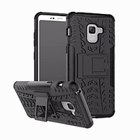 Case For Samsung Galaxy A3(2017) / A5(2017) Shockproof / with Stand Back Cover Solid Colored Hard PC