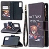 Case For Samsung Galaxy A42 5G Galax S20 Ultra Galaxy S20 Wallet Card Holder with Stand Full Body Cases Bear Painted Zipper Bag PU Leather TPU for Samsung Galax Note 20 Ultra A21S A51 A71