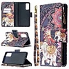 Case For Samsung Galaxy A42 5G Galax S20 Ultra Galaxy S20 Wallet Card Holder with Stand Full Body Cases Flower Elephant Painted Zipper Bag PU Leather TPU for Samsung Galax Note 20 Ultra A21S A51 A71