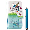 Case For Samsung Galaxy A50(2019) / A20s / S10 Plus Wallet / Card Holder / with Stand Full Body Cases Love Unicorn PU Leather / TPU for A10(2019) / A40(2019) / S10 e / S10 / Note 10 Plus