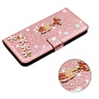 Case For Samsung Galaxy A51 M40S A71 Wallet / Shockproof Christmas Deer Diamond Glitter PU Leather Case For Samsung S20 Plus S20 Ultra A20e A50s A30s A10 A60 A70 A80 S10E S10 5G S10 Plus Note 10