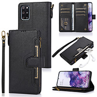 Case For Samsung Galaxy A51 A71 A70E A41 A31 A5 2018 A8 2018 Note 20 Card Holder Flip Magnetic Full Body Cases Solid Colored PU Leather miniinthebox