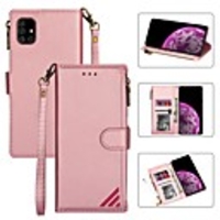 Case For Samsung Galaxy A51 A71 A81 A91 A21 A41 A50S A30S A10S A20E A10E A70 A40 Wallet Card Holder with Stand Full Body Cases Solid Colored PU Leather