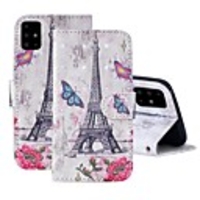 Case For Samsung Galaxy A51/ Galaxy A20e / Galaxy Note 10 Plus Wallet / Card Holder / with Stand Full Body Cases Eiffel Tower PU Leather For Galaxy A71/A10S/A20S/M30S/A2 Core/A10E