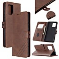 Case For Samsung Galaxy A51/Note 10 Plus/Galaxy A71 Wallet / Card Holder / with Stand Full Body Cases Solid Colored PU Leather For Galaxy A10S/A20S/A01/A11/A21/A31/A41/A81/A91/M30S