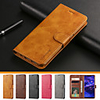 Case For Samsung Galaxy A5(2018) / A6 (2018) / A6 (2018) Card Holder / with Stand / Magnetic Full Body Cases Solid Colored Hard PU Leather
