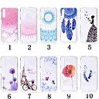 Case For Samsung Galaxy A5(2018) / A6 (2018) / A6 (2018) Transparent / Pattern Back Cover Flower Soft TPU