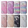 Case For Samsung Galaxy A5(2018) / A6 (2018) / A6 (2018) Wallet / Card Holder / Shockproof Full Body Cases Glitter Shine / Flower Hard PU Leather