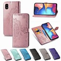Case For Samsung Galaxy A5(2018) / A6 (2018) / A6 (2018) Wallet / Card Holder / Shockproof Full Body Cases Solid Colored Hard PU Leather