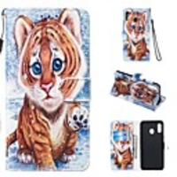 Case For Samsung Galaxy A5(2018) / A6 (2018) / A6 (2018) Wallet / Card Holder / with Stand Full Body Cases Animal Hard PU Leather