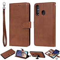 Case For Samsung Galaxy A6 (2018) / A6 (2018) / A3(2017) Wallet / Card Holder / with Stand Full Body Cases Solid Colored Hard PU Leather