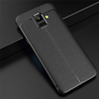 Case For Samsung Galaxy A6 (2018) / A6 (2018) / A8 2018 Embossed Back Cover Solid Colored Soft TPU