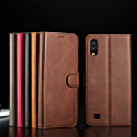 Case For Samsung Galaxy A6 (2018) / A6 (2018) / Galaxy A7(2018) Wallet / Card Holder / Flip Full Body Cases Solid Colored Hard PU Leather / TPU